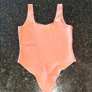Pink Parade Thong Bodysuit - Size Medium